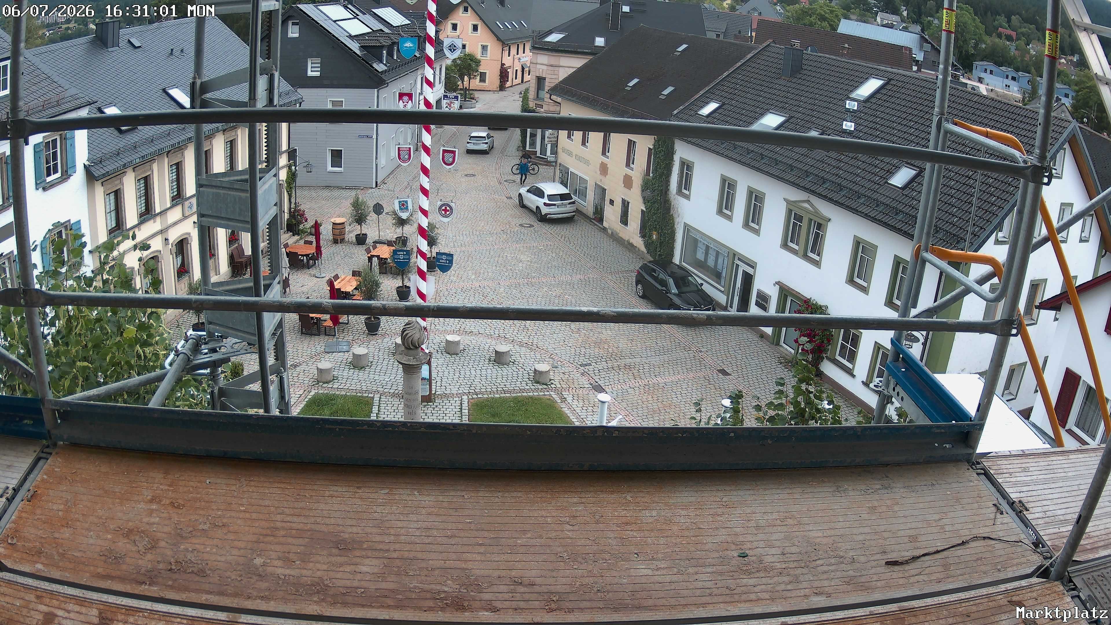 Archiv Foto Webcam Marktplatz von Bischofsgrün