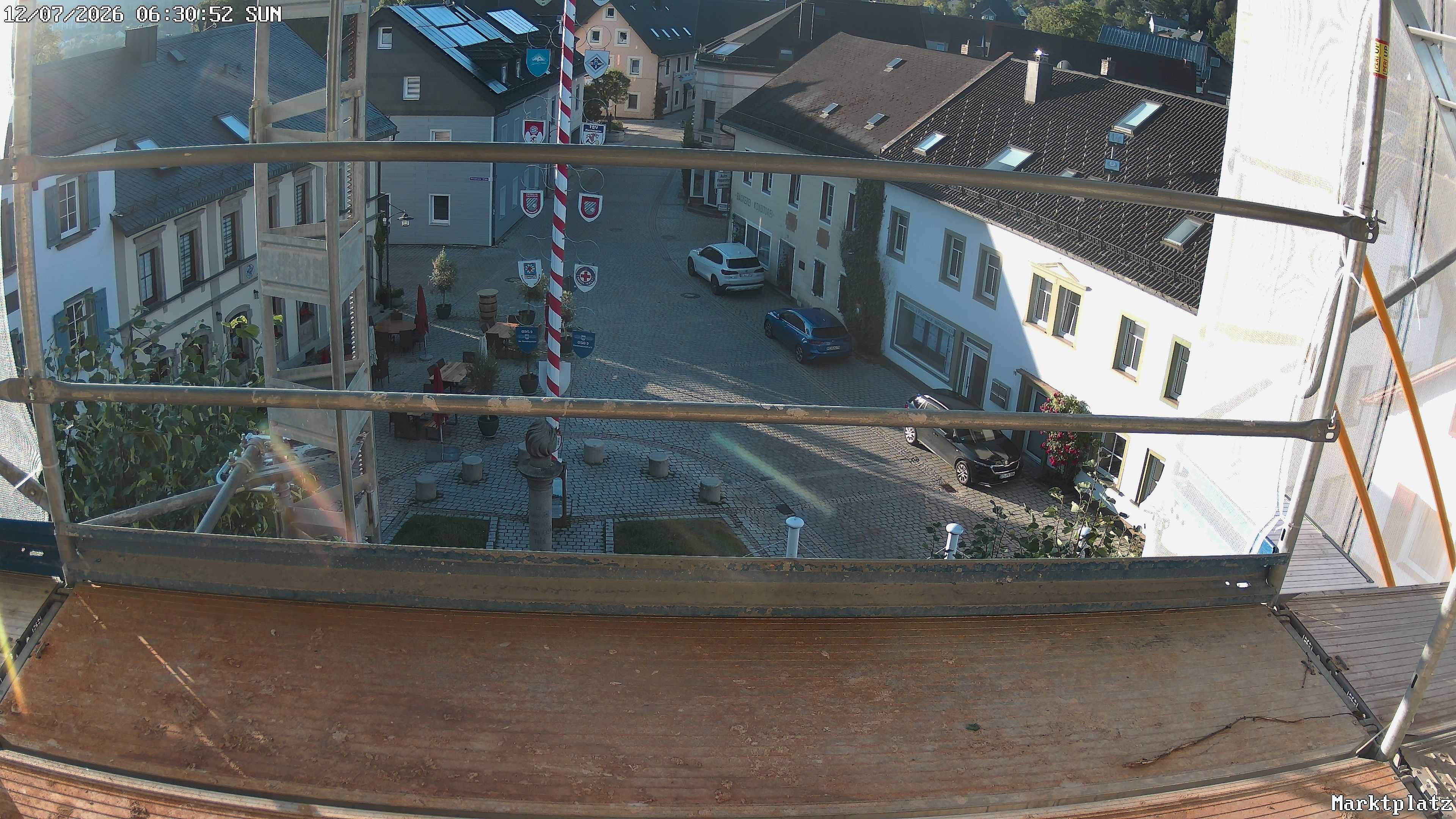 Archiv Foto Webcam Marktplatz von Bischofsgrün