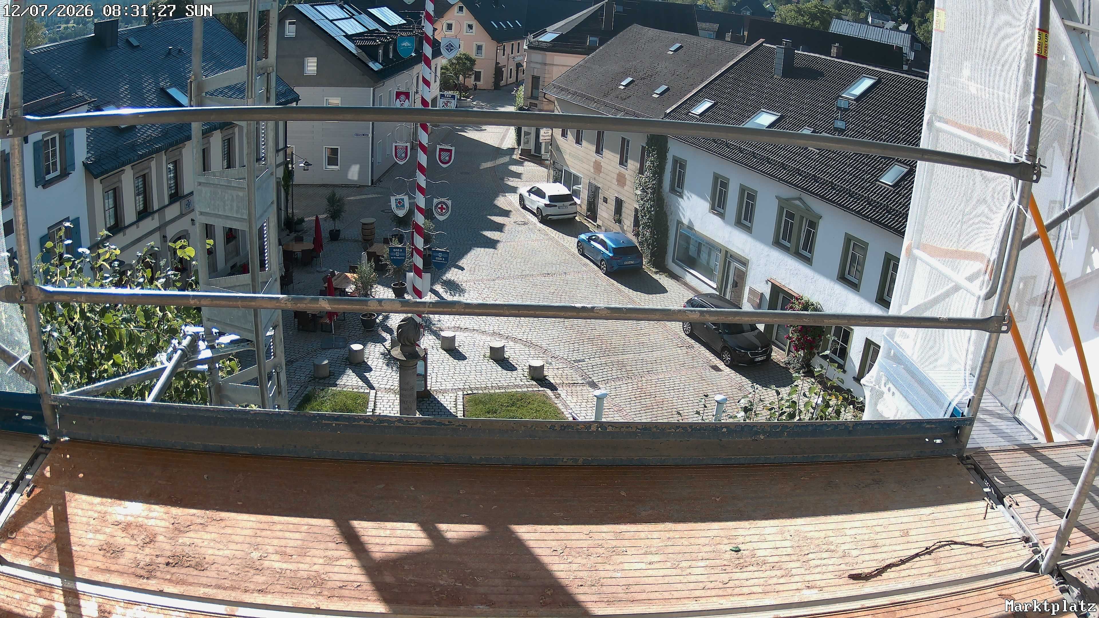 Archiv Foto Webcam Marktplatz von Bischofsgrün