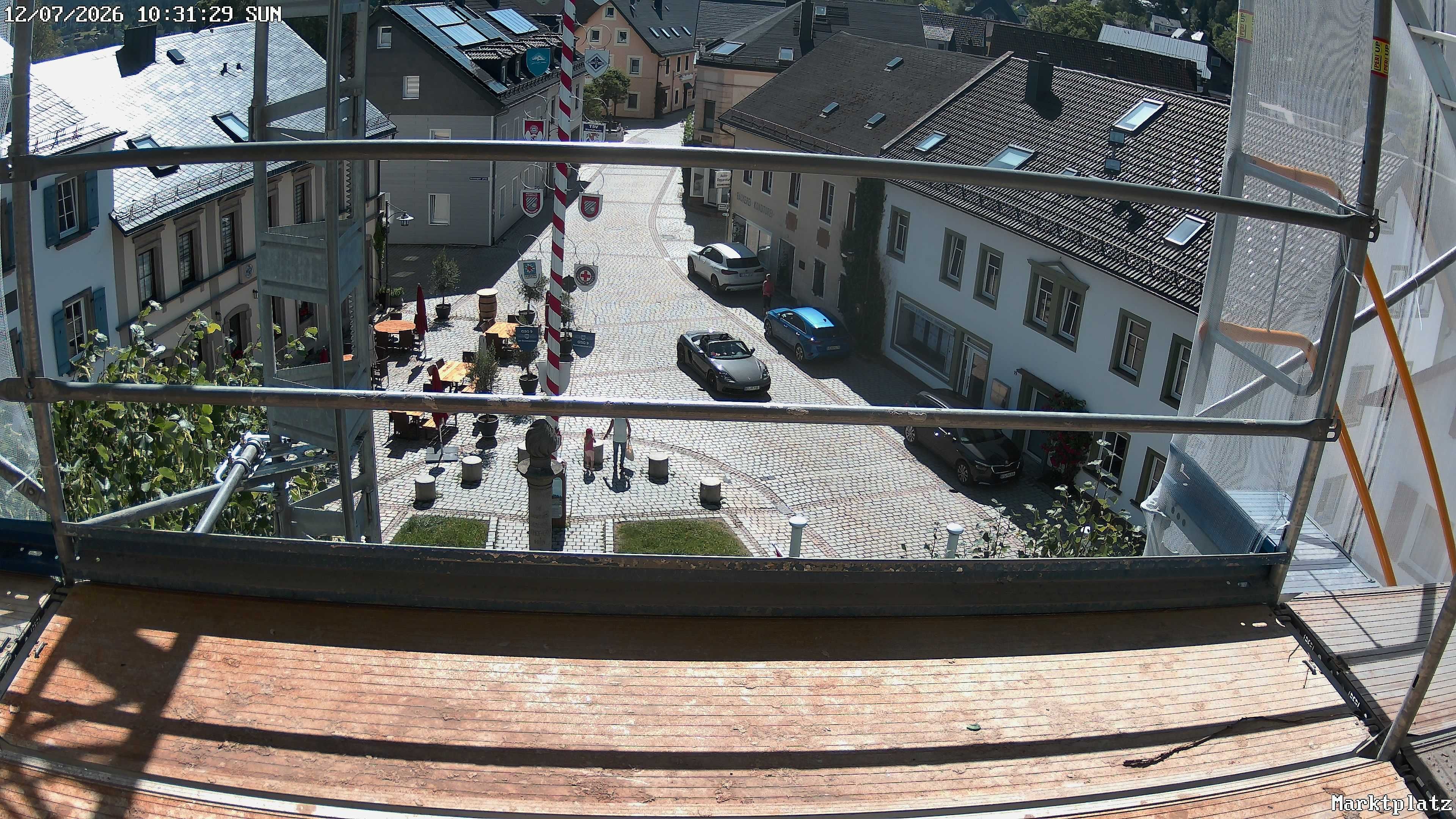 Archiv Foto Webcam Marktplatz von Bischofsgrün