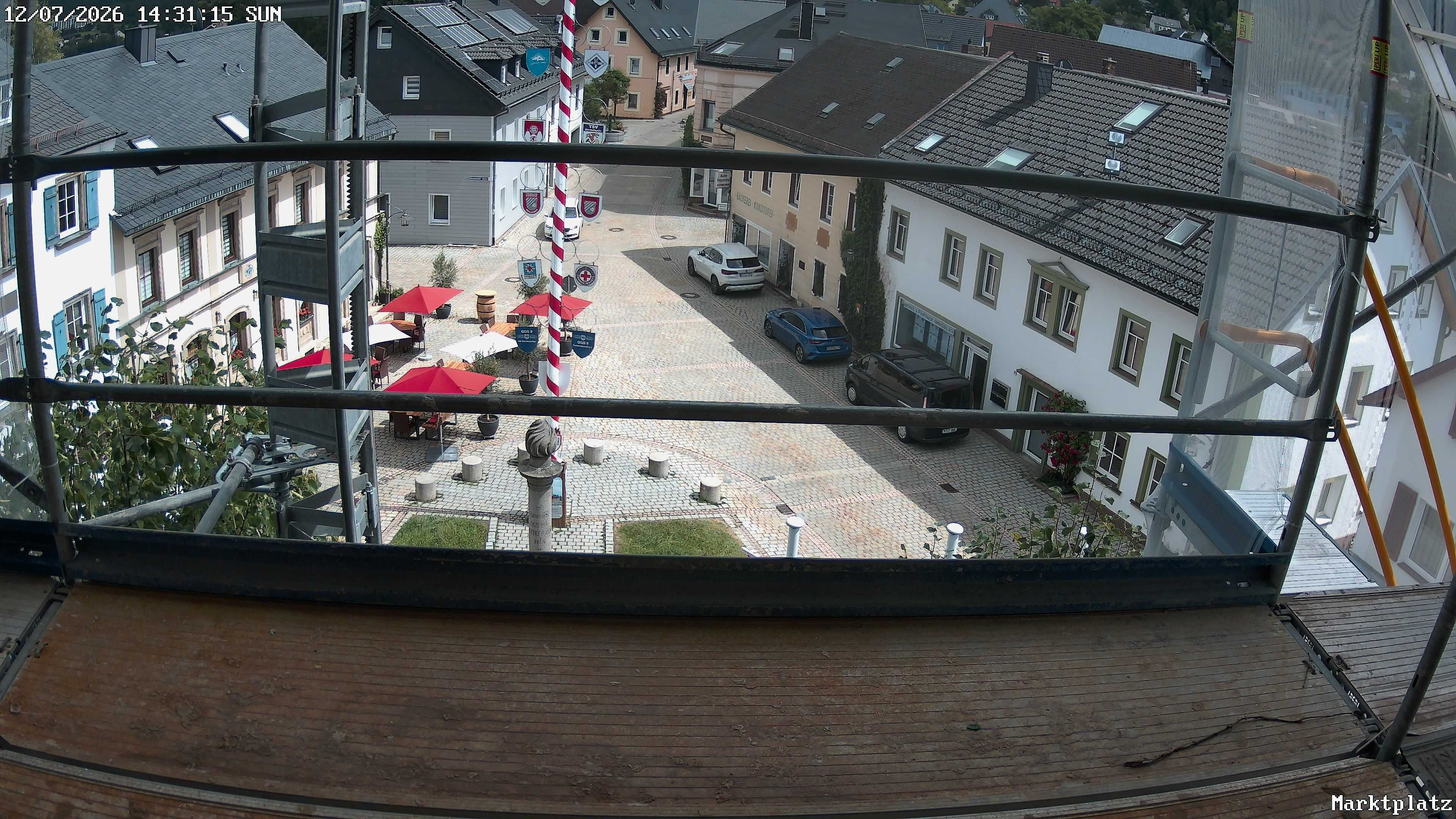 Archiv Foto Webcam Marktplatz von Bischofsgrün