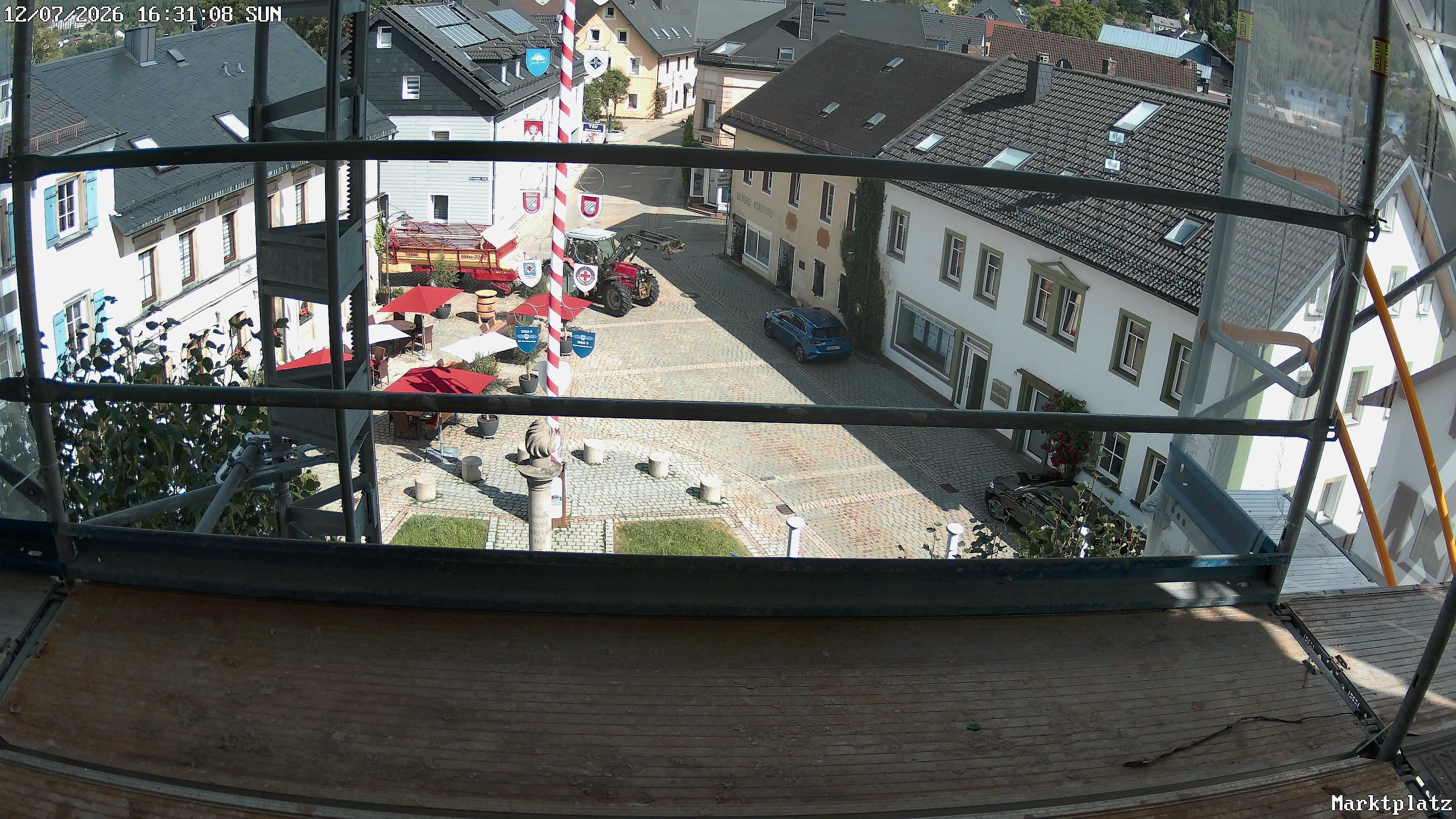 Archiv Foto Webcam Marktplatz von Bischofsgrün