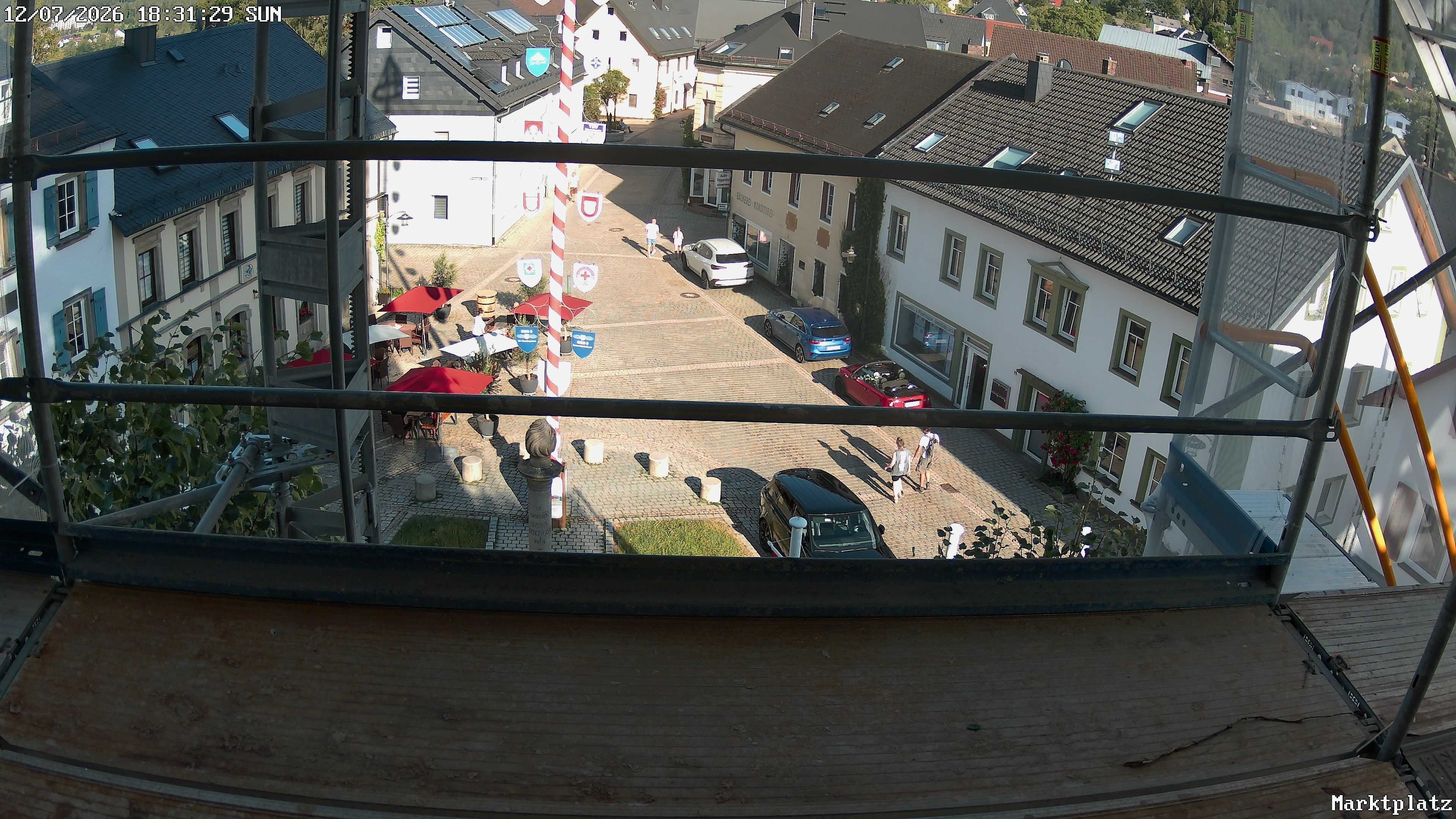 Archiv Foto Webcam Marktplatz von Bischofsgrün