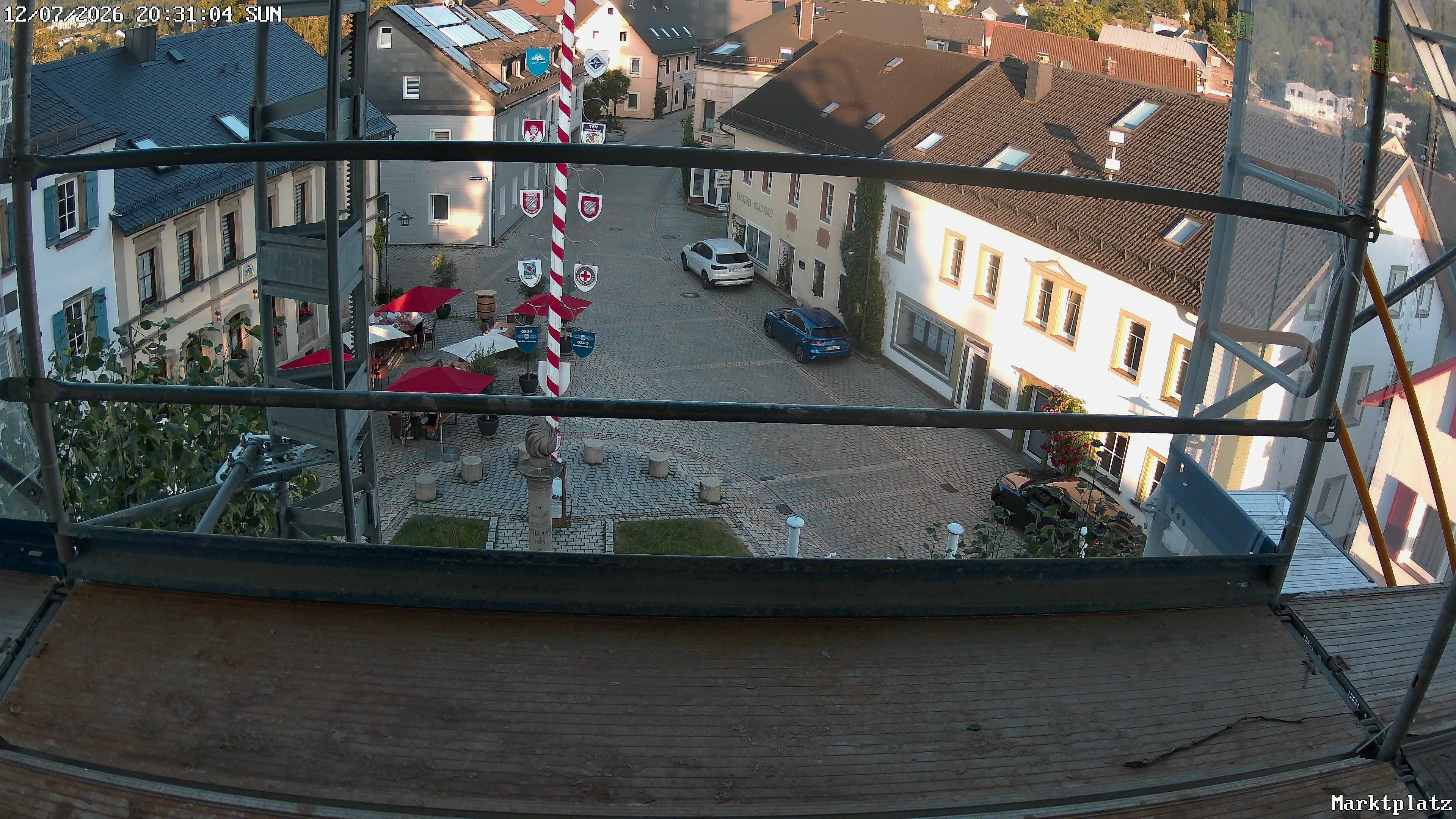 Archiv Foto Webcam Marktplatz von Bischofsgrün