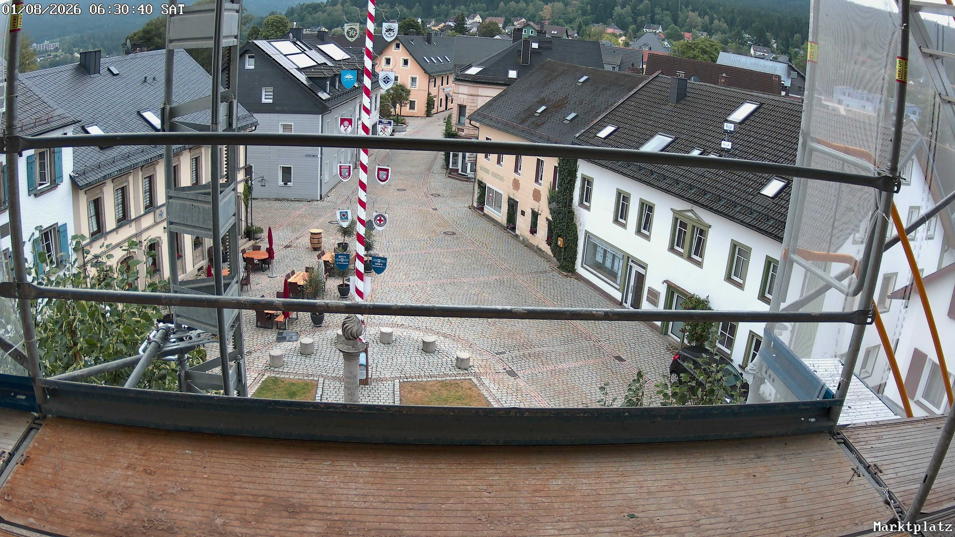 Archiv Foto Webcam Marktplatz von Bischofsgrün