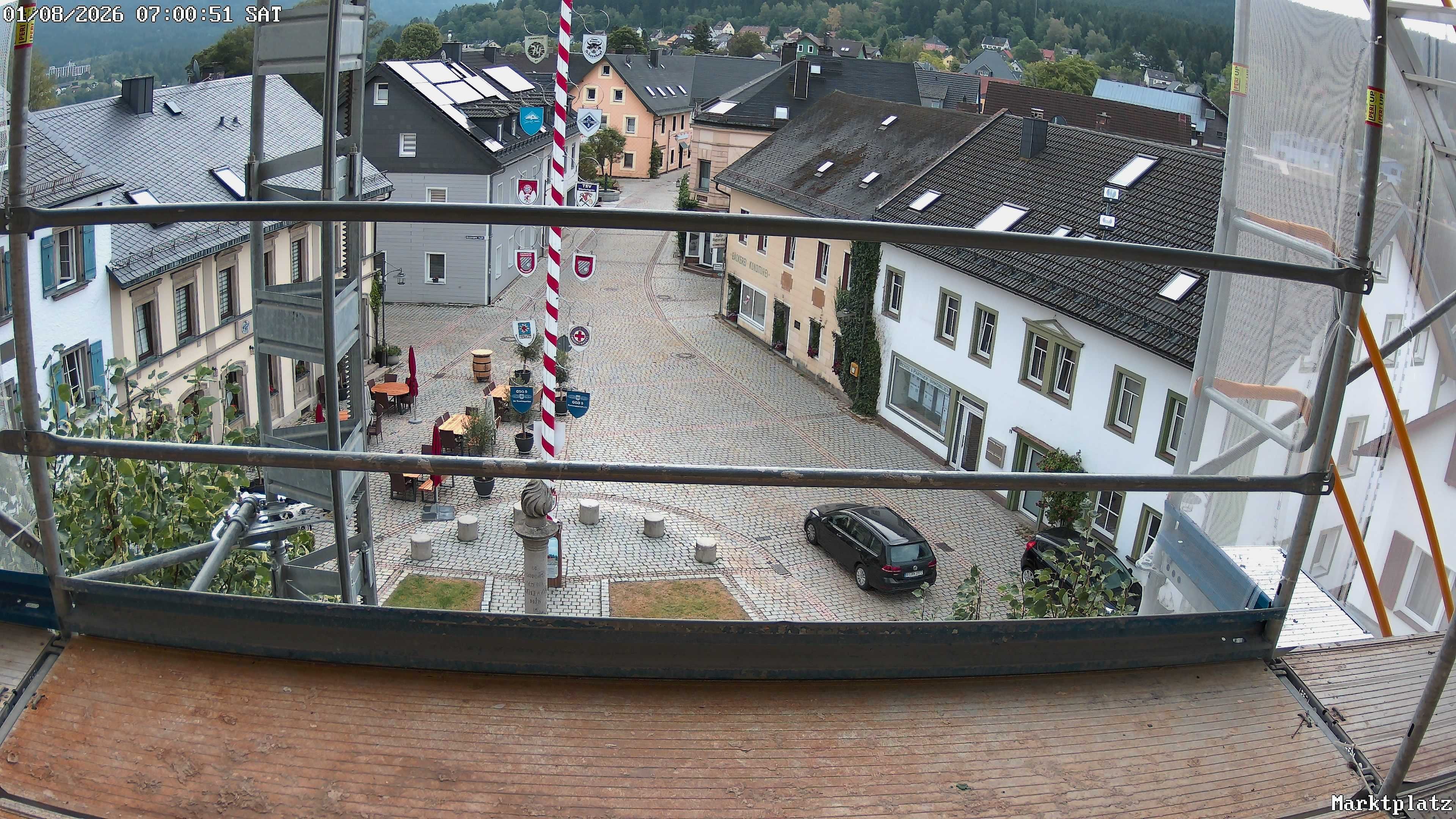 Archiv Foto Webcam Marktplatz von Bischofsgrün