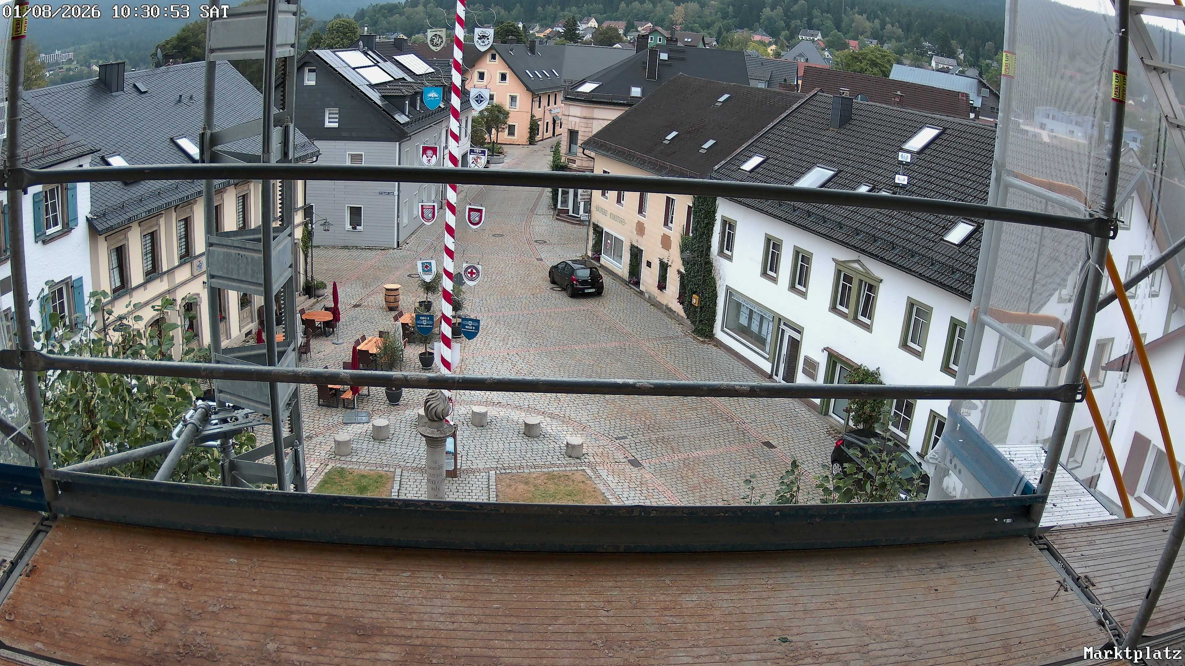 Archiv Foto Webcam Marktplatz von Bischofsgrün