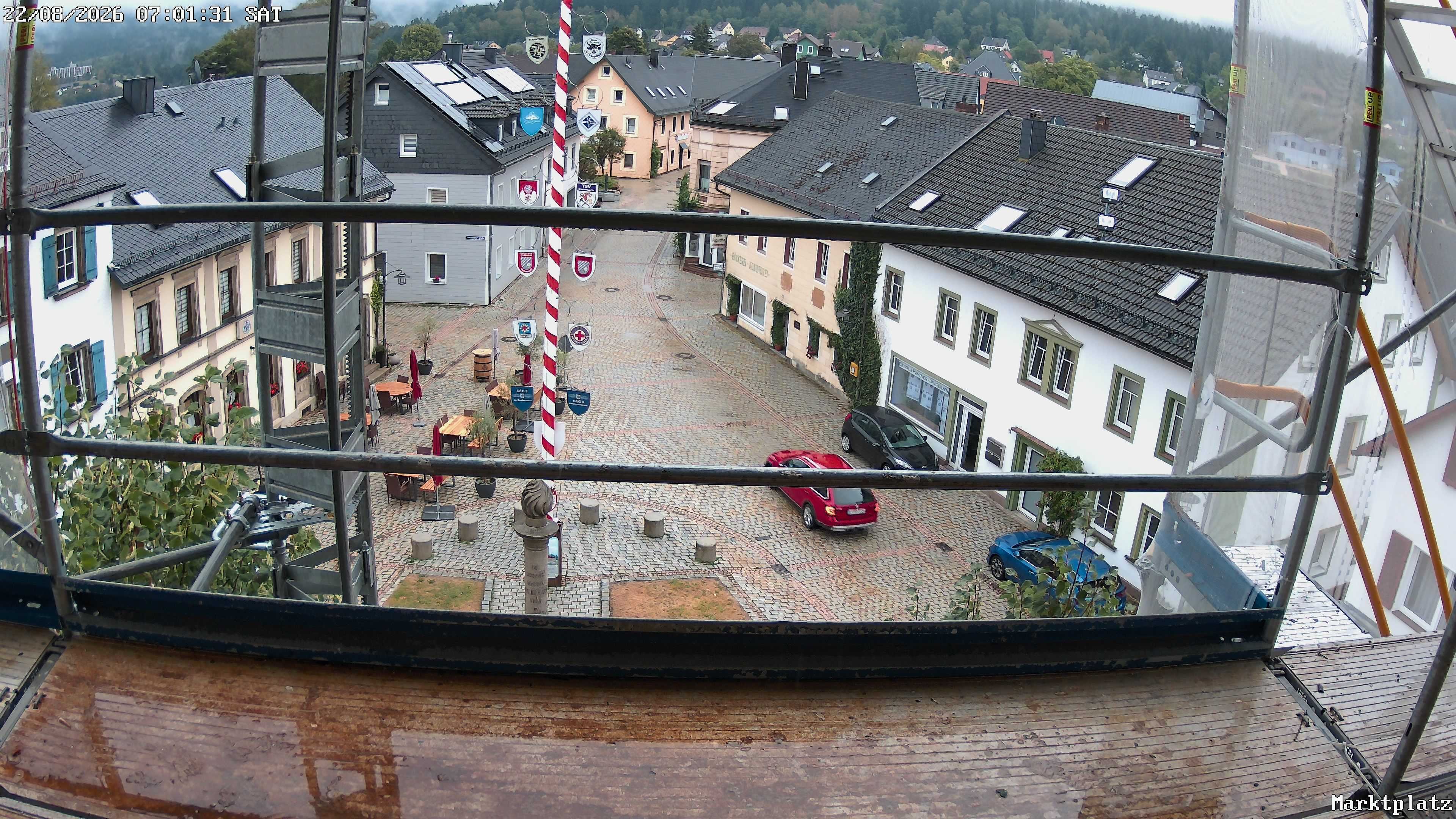 Archiv Foto Webcam Marktplatz von Bischofsgrün