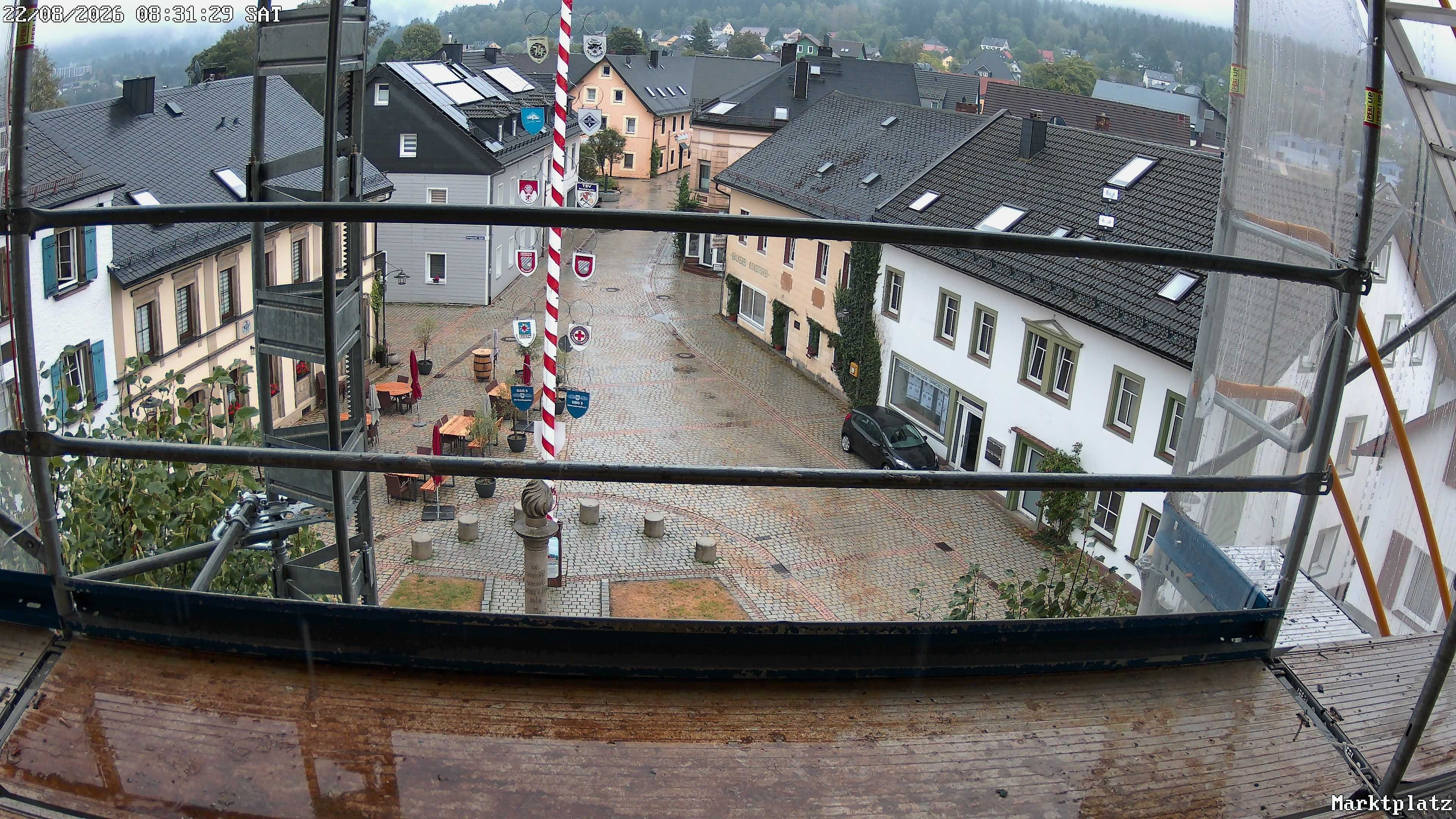 Archiv Foto Webcam Marktplatz von Bischofsgrün
