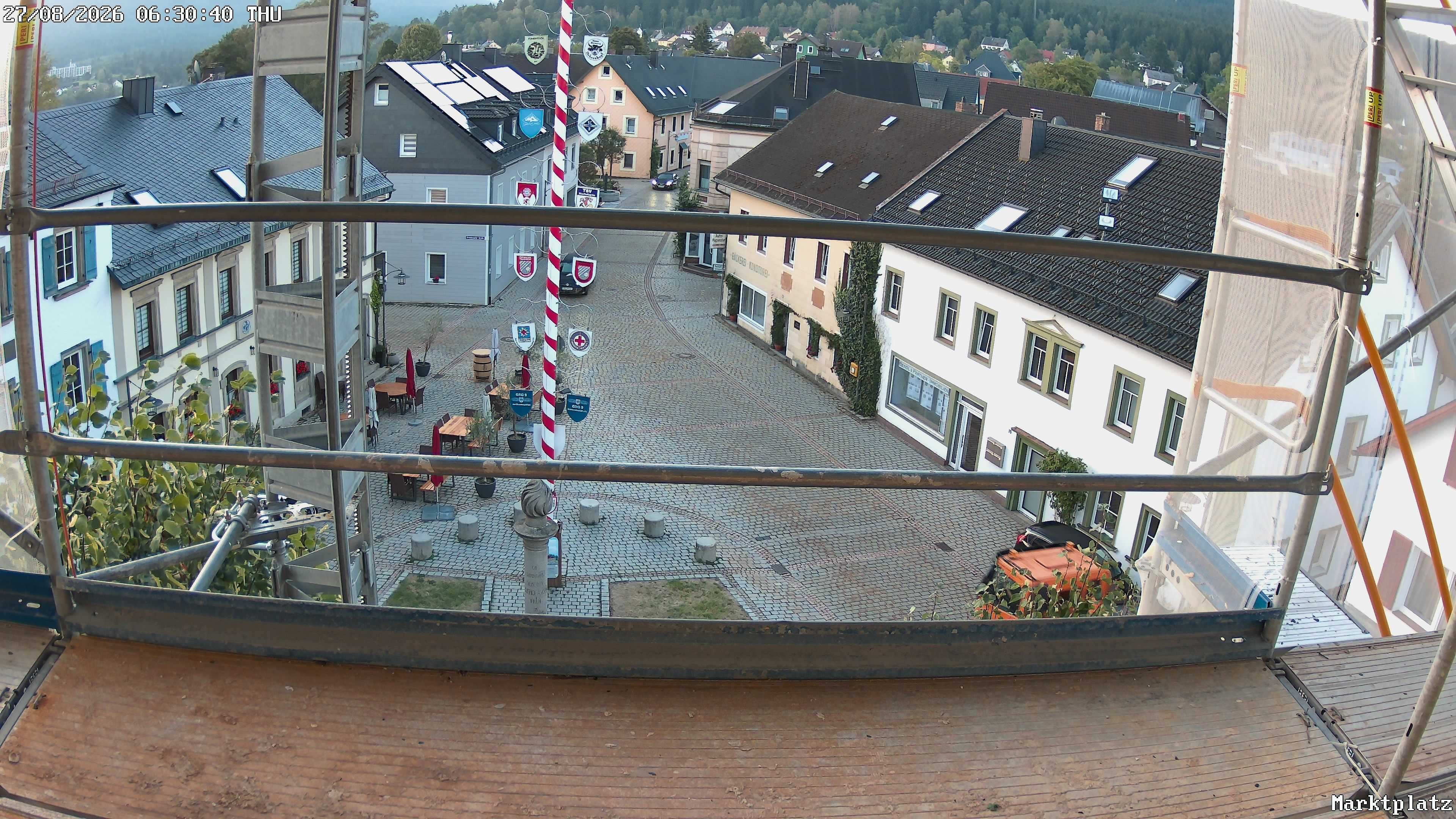 Archiv Foto Webcam Marktplatz von Bischofsgrün