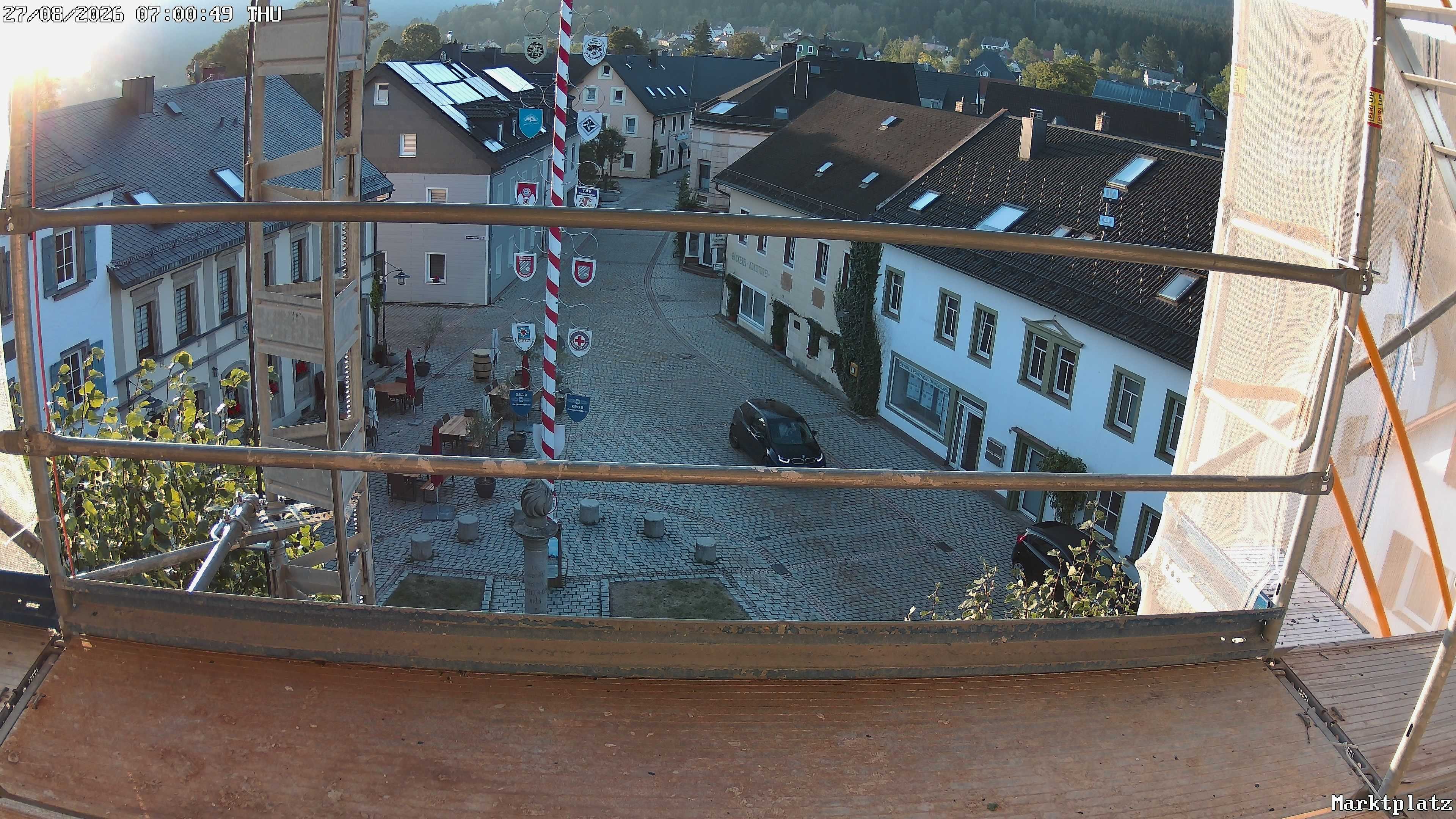 Archiv Foto Webcam Marktplatz von Bischofsgrün