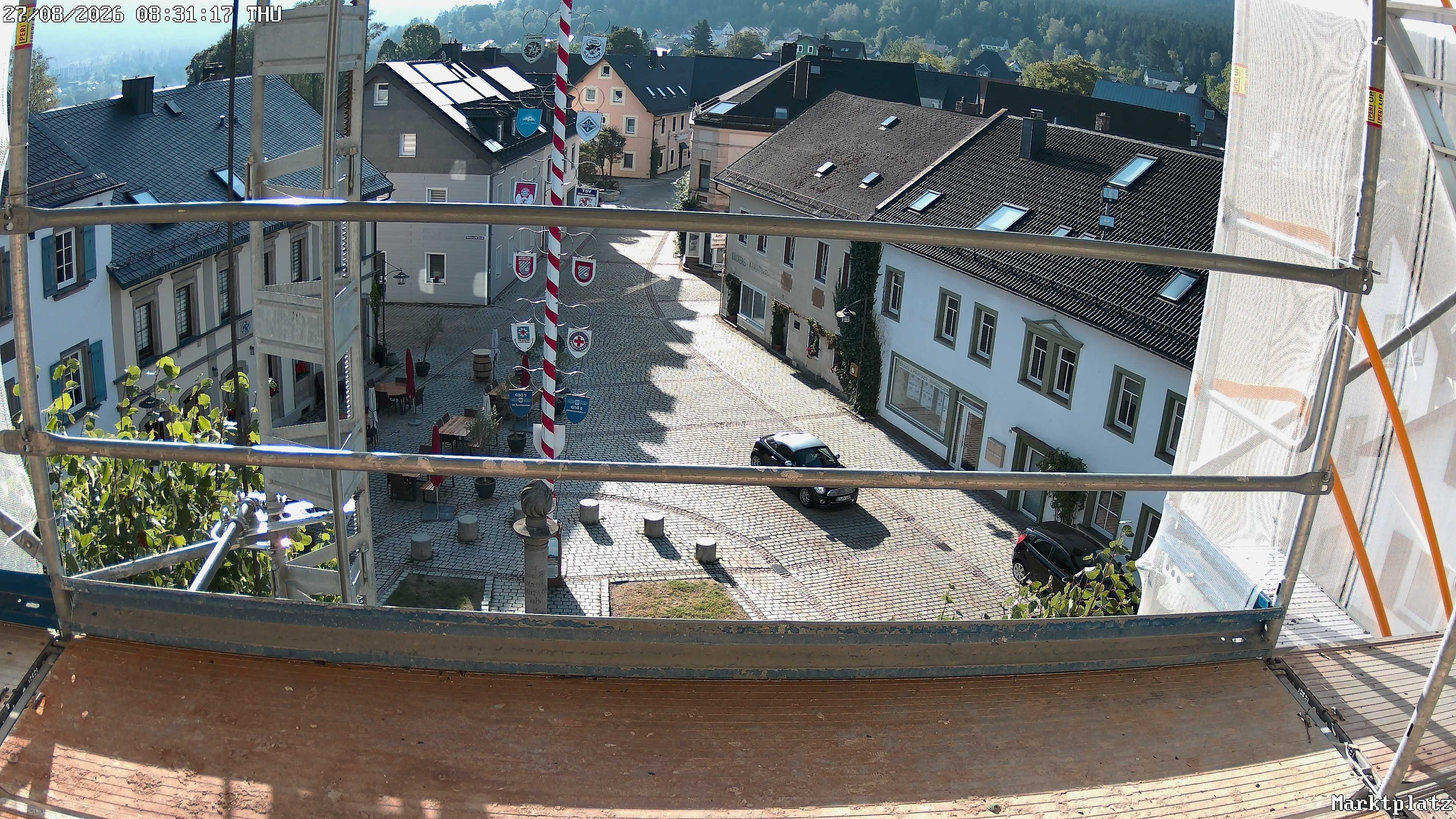 Archiv Foto Webcam Marktplatz von Bischofsgrün