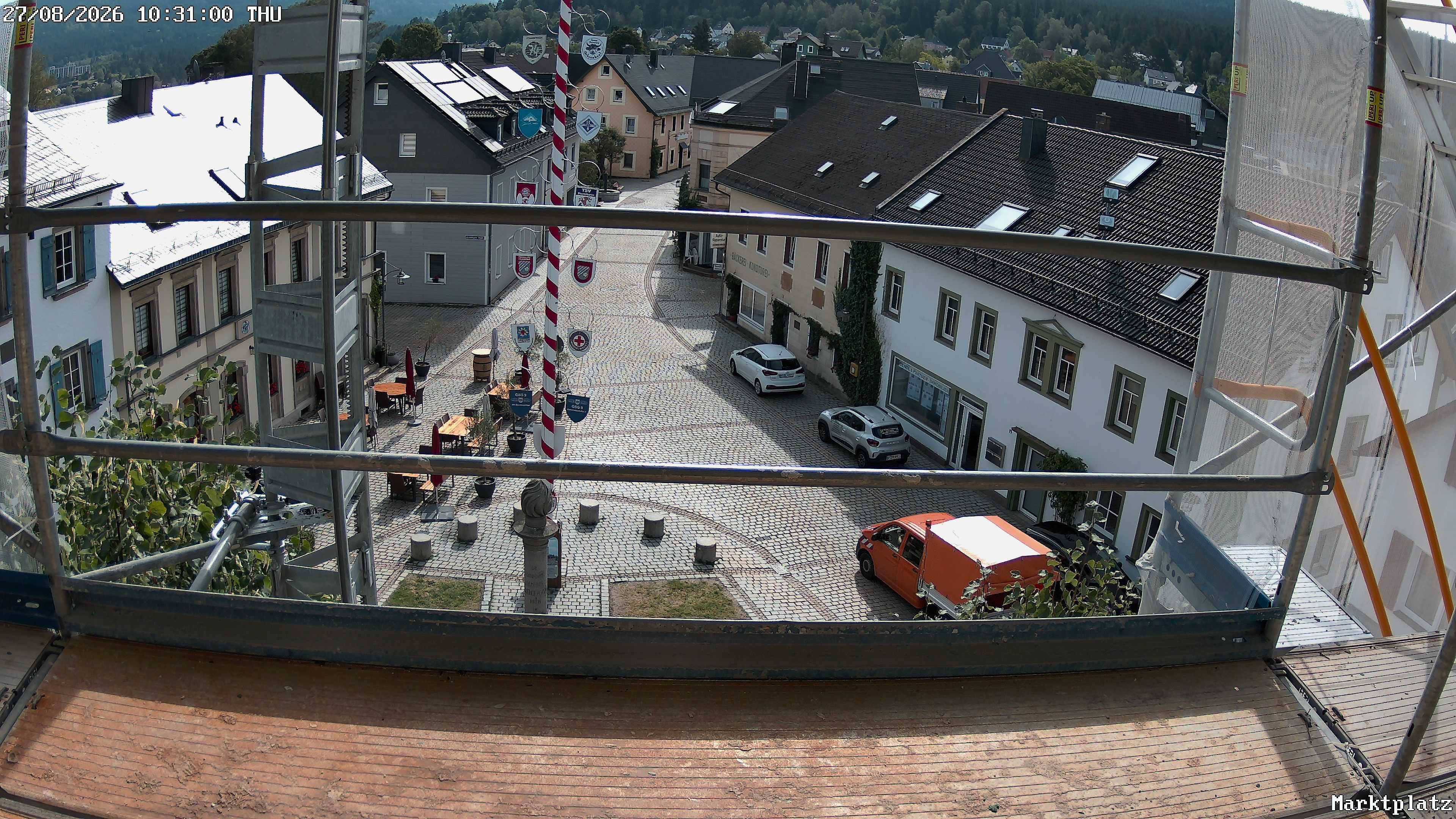 Archiv Foto Webcam Marktplatz von Bischofsgrün