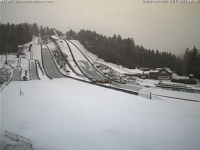Archived image Webcam Ski jump centre (Black Forest)