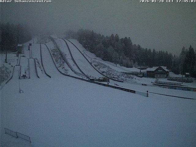 Archived image Webcam Ski jump centre (Black Forest)