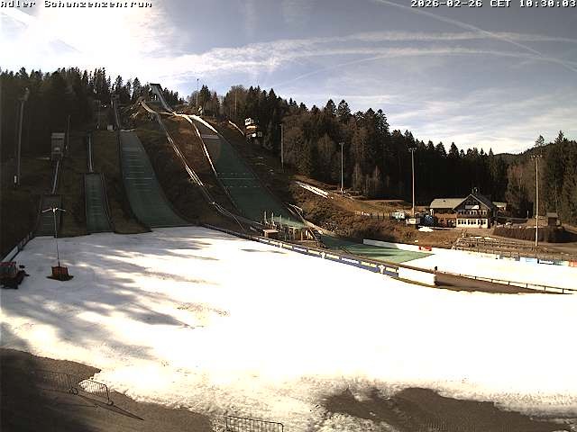 Archived image Webcam Ski jump centre (Black Forest)