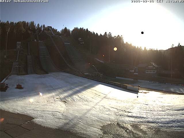 Archived image Webcam Ski jump centre (Black Forest)