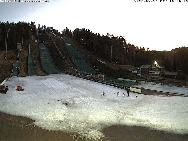 Archived image Webcam Ski jump centre (Black Forest)