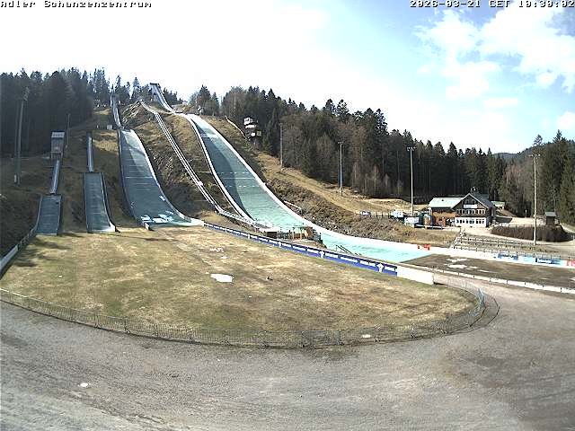 Archived image Webcam Ski jump centre (Black Forest)