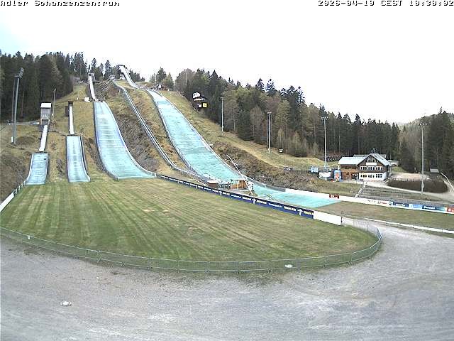 Archived image Webcam Ski jump centre (Black Forest)