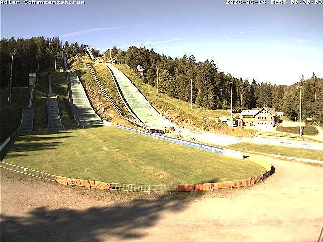 Archived image Webcam Ski jump centre (Black Forest)