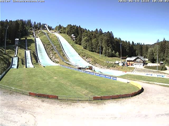 Archived image Webcam Ski jump centre (Black Forest)