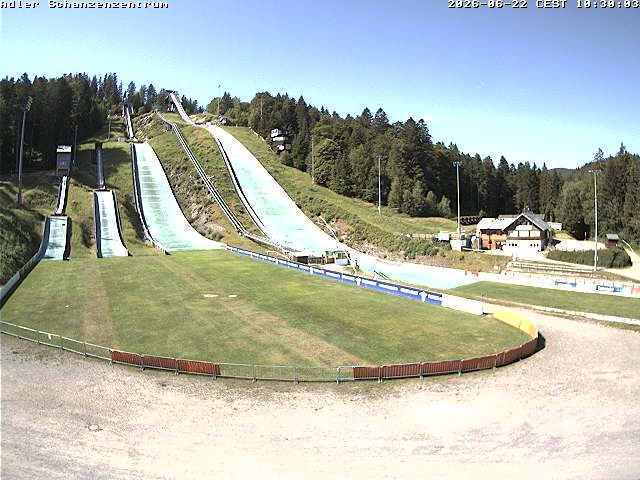 Archived image Webcam Ski jump centre (Black Forest)