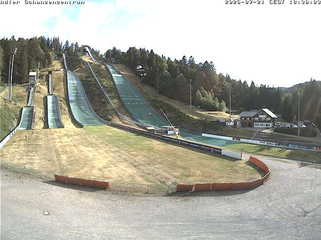 Archived image Webcam Ski jump centre (Black Forest)