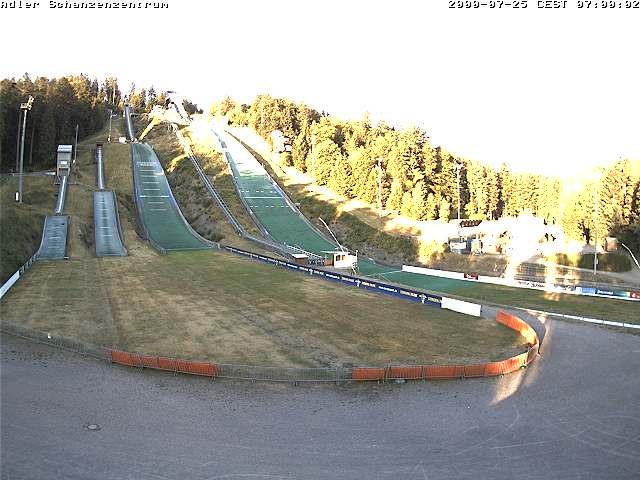 Archived image Webcam Ski jump centre (Black Forest)