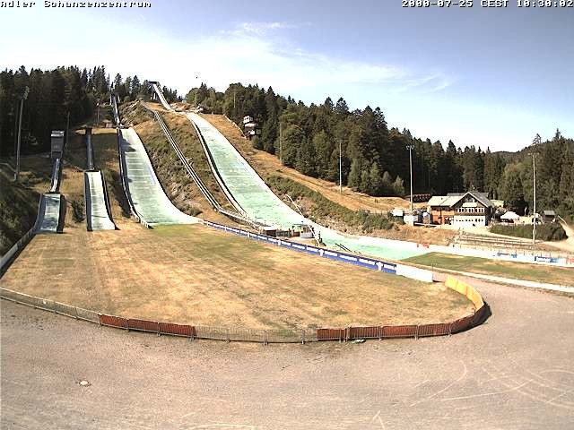 Archived image Webcam Ski jump centre (Black Forest)