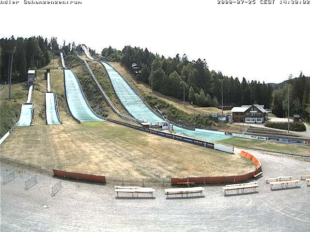 Archived image Webcam Ski jump centre (Black Forest)
