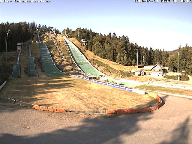 Archived image Webcam Ski jump centre (Black Forest)