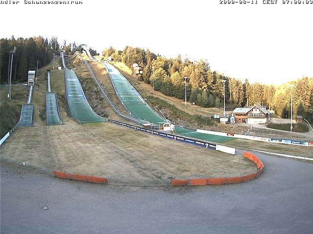 Archived image Webcam Ski jump centre (Black Forest)