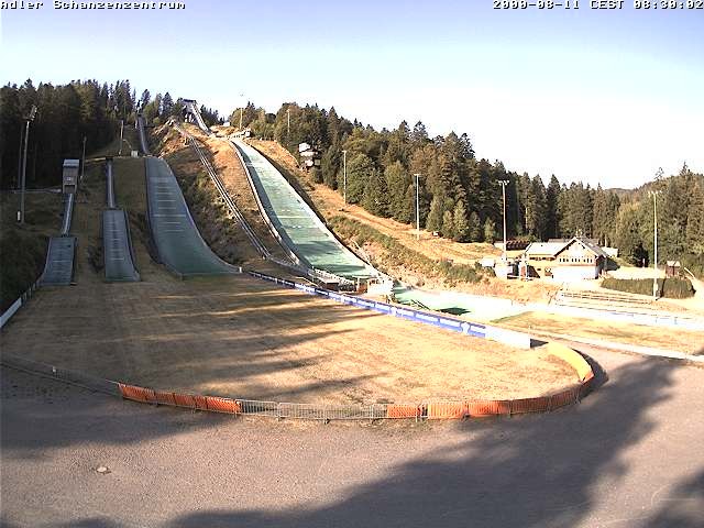 Archived image Webcam Ski jump centre (Black Forest)