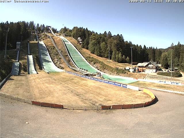 Archived image Webcam Ski jump centre (Black Forest)