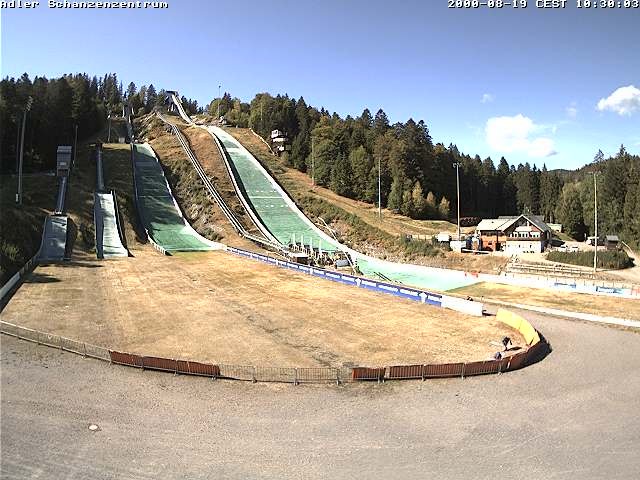 Archived image Webcam Ski jump centre (Black Forest)