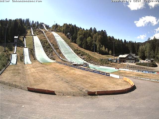 Archived image Webcam Ski jump centre (Black Forest)