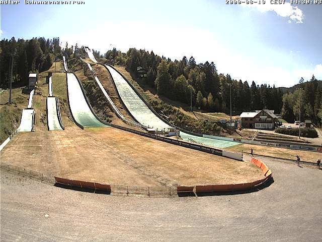 Archived image Webcam Ski jump centre (Black Forest)