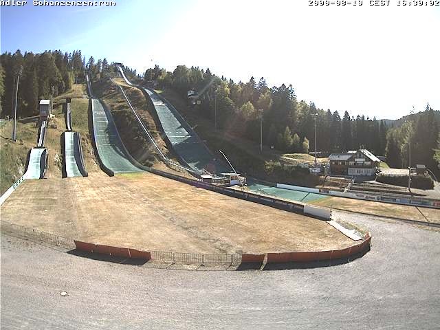 Archived image Webcam Ski jump centre (Black Forest)