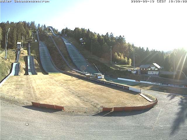 Archived image Webcam Ski jump centre (Black Forest)