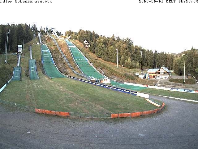 Archived image Webcam Ski jump centre (Black Forest)