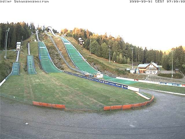 Archived image Webcam Ski jump centre (Black Forest)