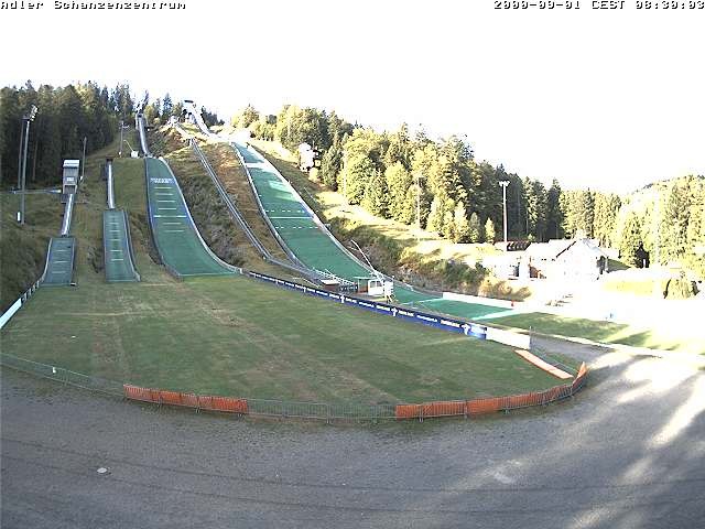 Archived image Webcam Ski jump centre (Black Forest)