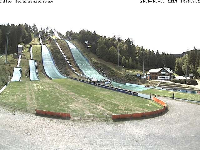 Archived image Webcam Ski jump centre (Black Forest)