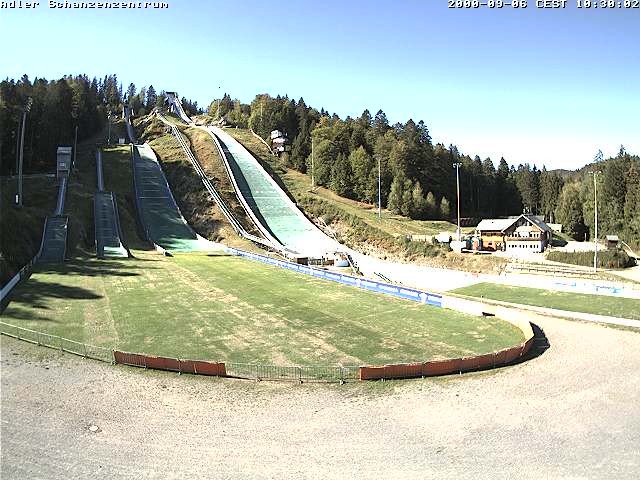 Archived image Webcam Ski jump centre (Black Forest)