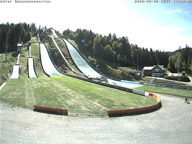 Archived image Webcam Ski jump centre (Black Forest)