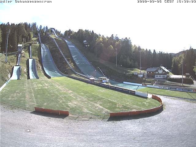 Archived image Webcam Ski jump centre (Black Forest)