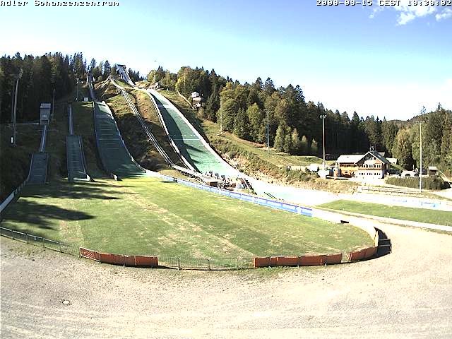 Archived image Webcam Ski jump centre (Black Forest)