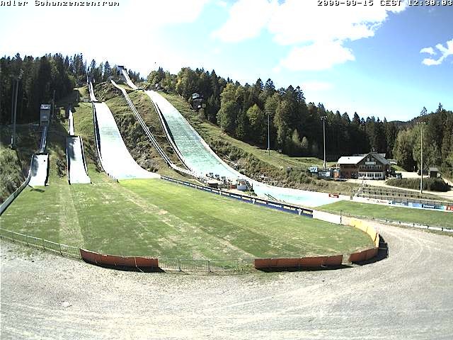Archived image Webcam Ski jump centre (Black Forest)