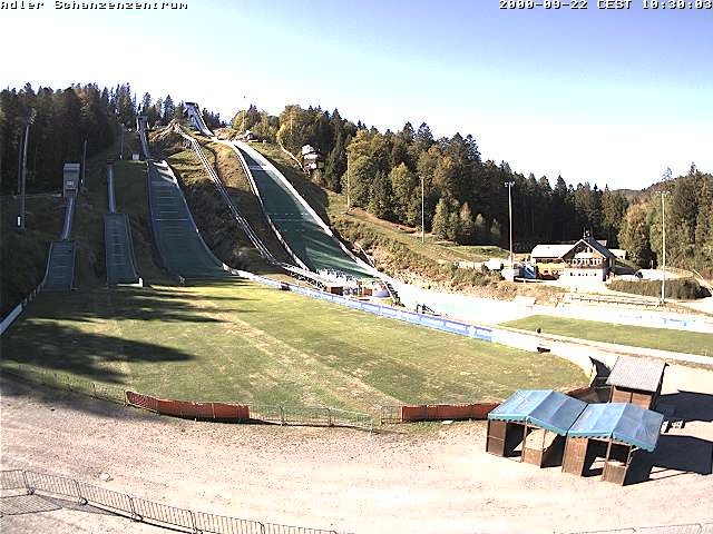Archived image Webcam Ski jump centre (Black Forest)